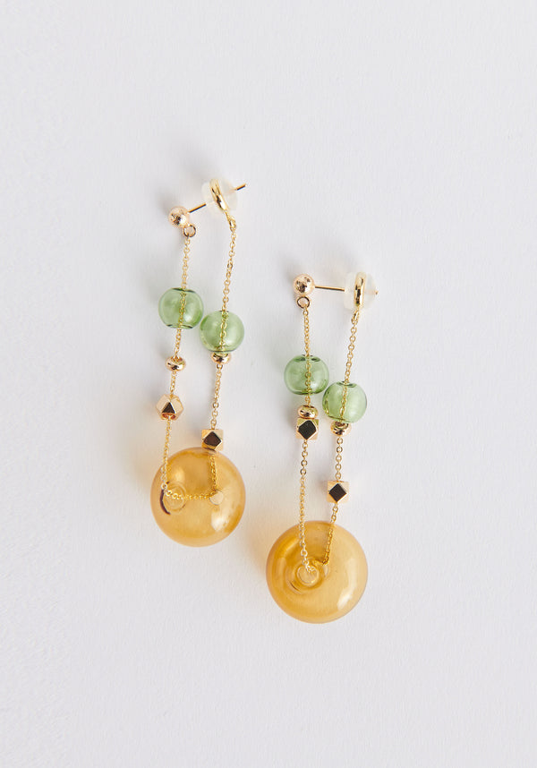 Paisie Double Chain Earrings